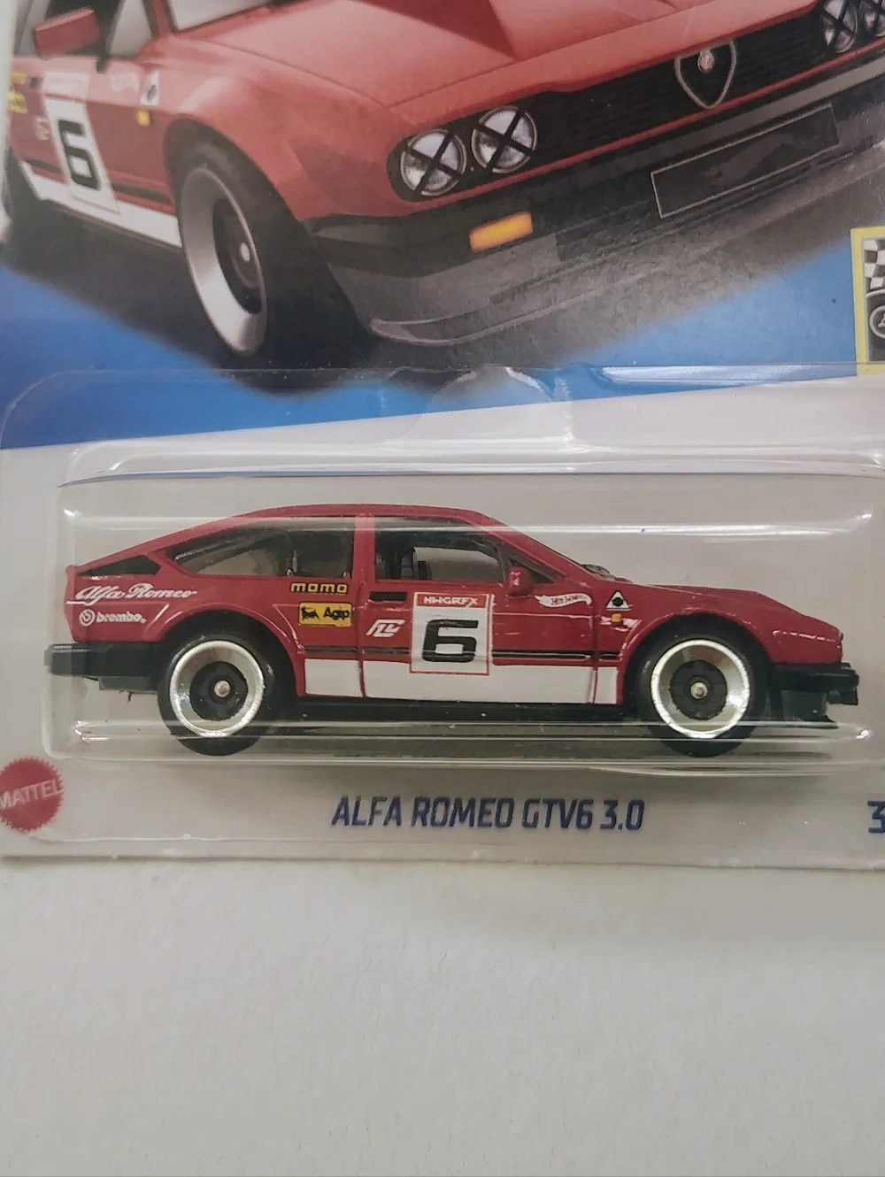 Alfa Romeo GTV6 3.0 Hot Wheels 2023 Retro Racers 10/10 Red Diecast